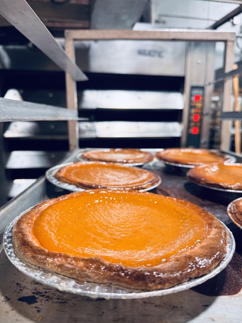 A pumpkin pie